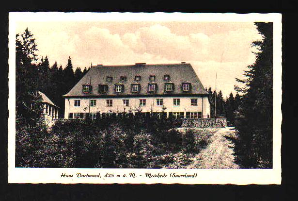 Jugendherberge "Haus Dortmund" in Meschede 1950
